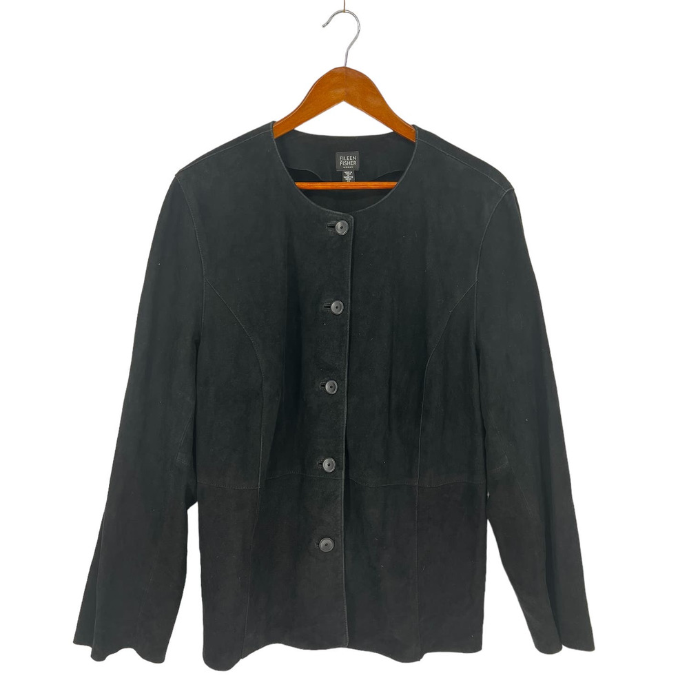 Eileen Fisher Goat Suede Jacket
